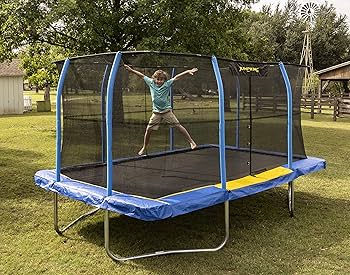 Amazon | JumpKing 10 x 14フィート 閉じた長方形トランポリン